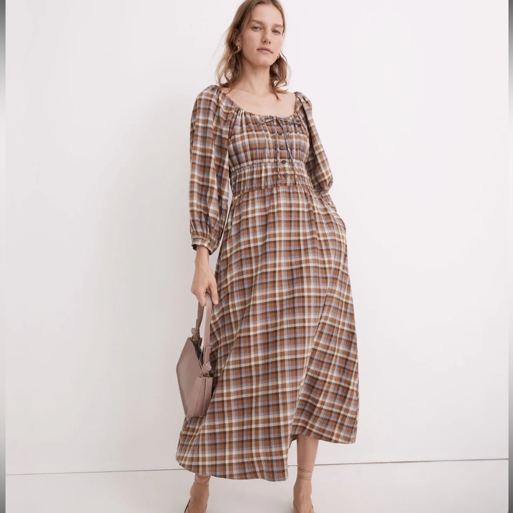 Madewell Plus Gauze Sophia Midi Dress 3x